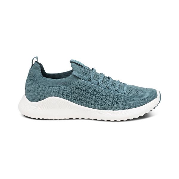 Aetrex Women's Carly Arch Support Sneakers - Teal | USA MWQ8UAZ